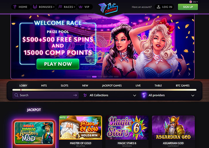 Casino’s interface