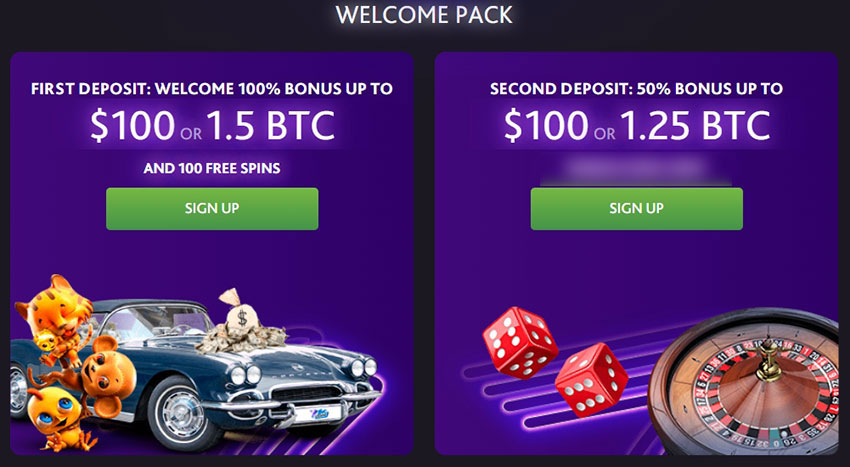 Welcome bonuses