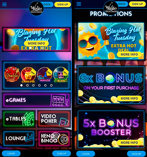 The app for Android and iOS