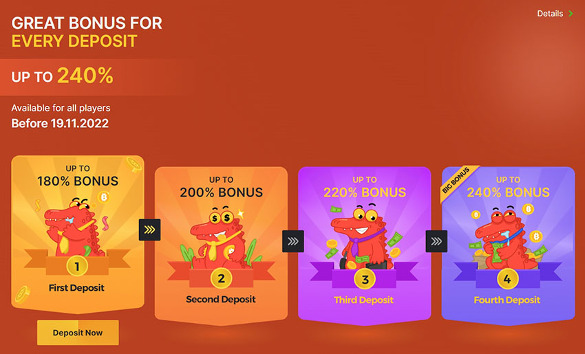 Welcome promotion