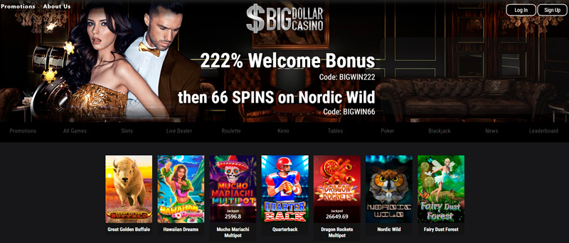 Design of the homepage