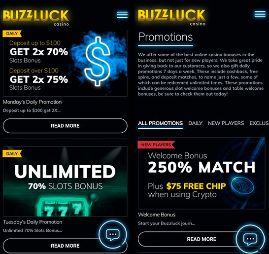 Casino bonus program