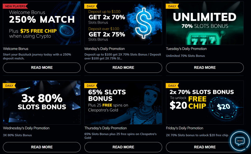 List of bonuses for new and regular players