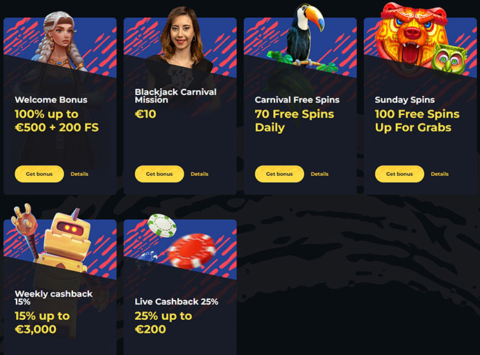 List of online casino bonuses