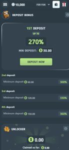 Page with bonuses