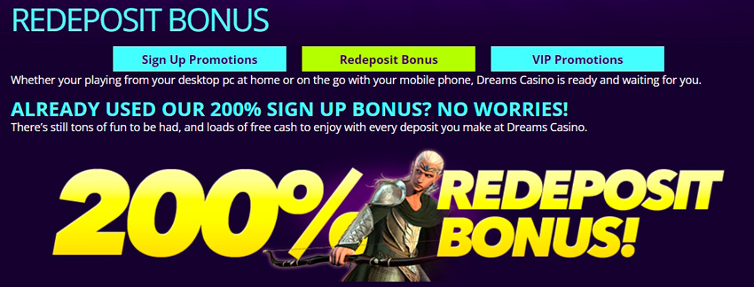 Redeposit casino bonus