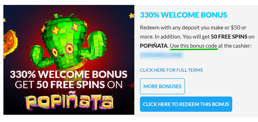 Promo codes for casino bonuses