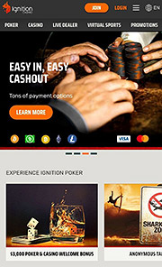 Ignition Casino’s mobile version