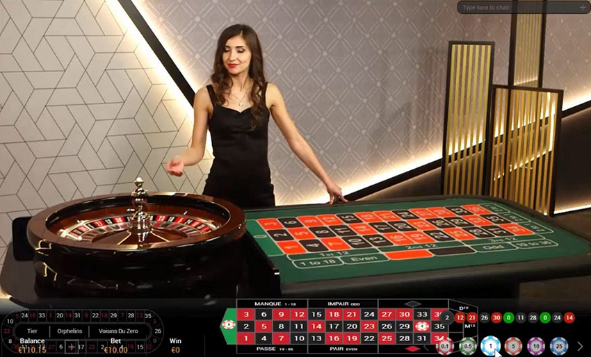 Live roulette