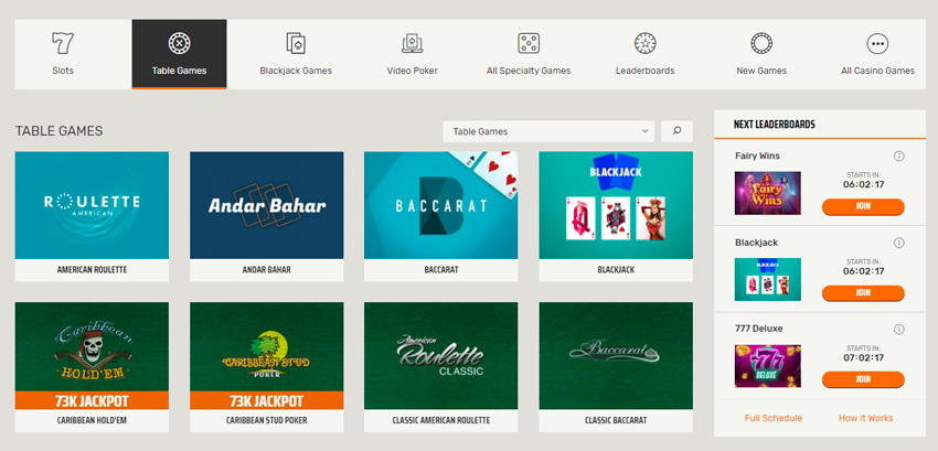 Online casino games