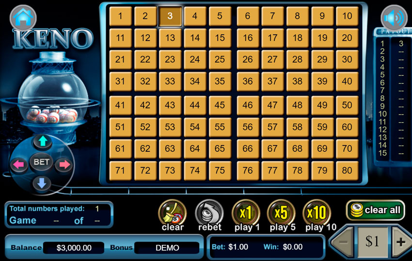 Lotteries at an online casino