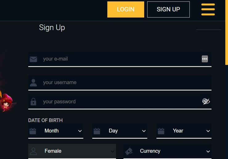 Creating an account