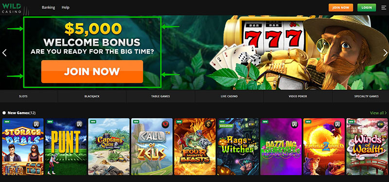 Casino welcome bonuses