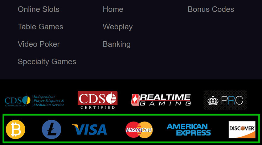 Payment systems in the casino