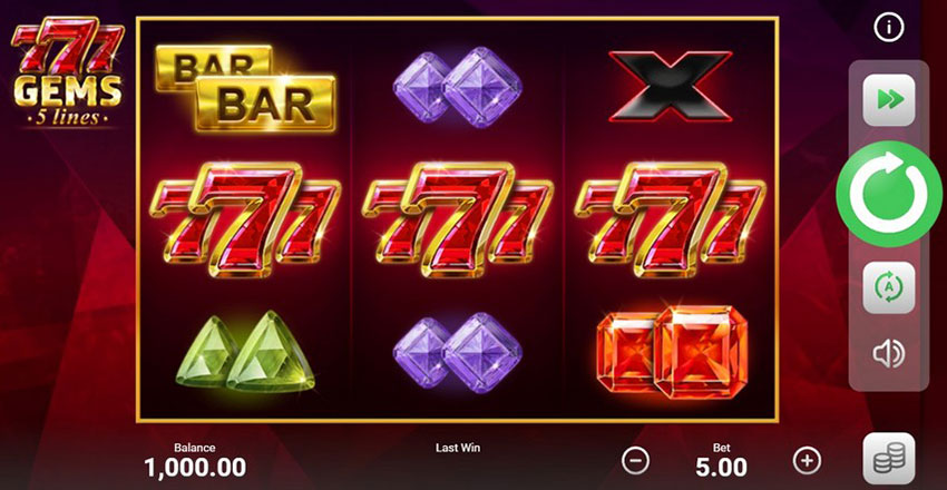 A classic slot machine