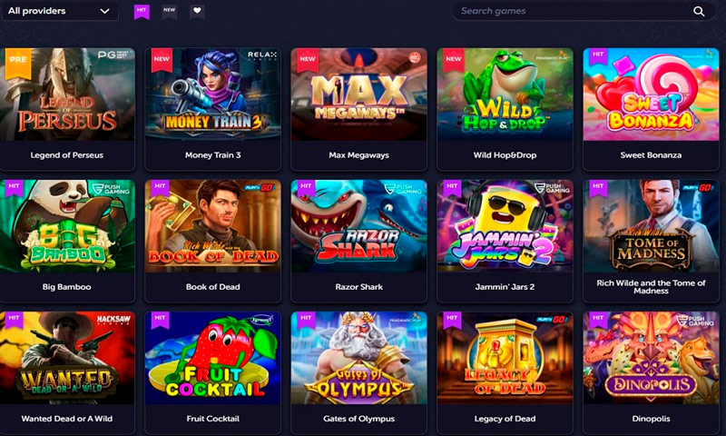 Slot machines in online casinos
