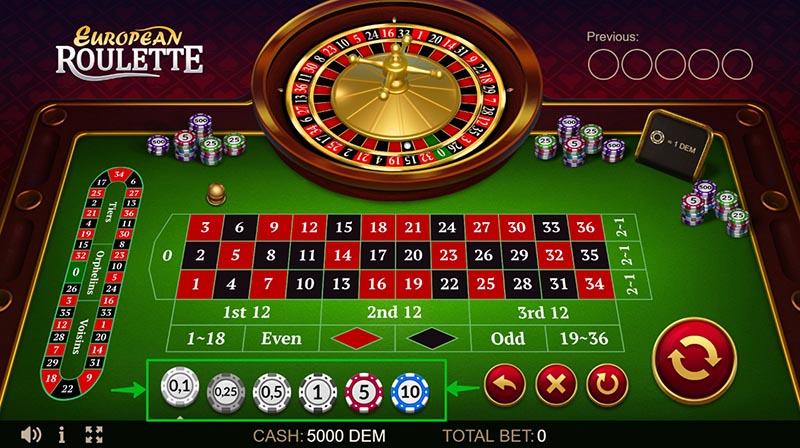Roulette bets