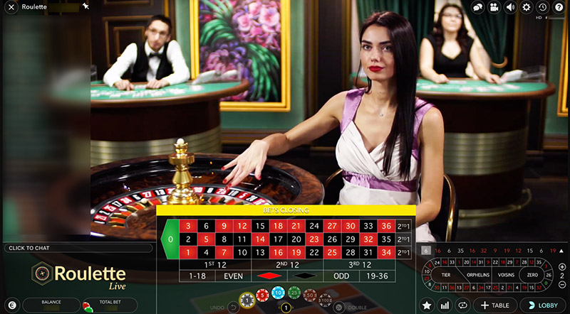 You see the dealer when you launch the game