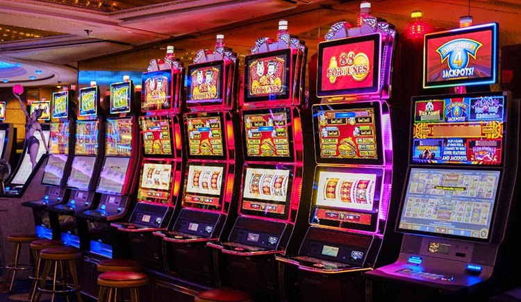 Slot machines at the casino