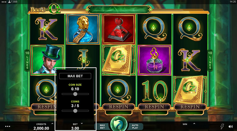 Slots at the online casino