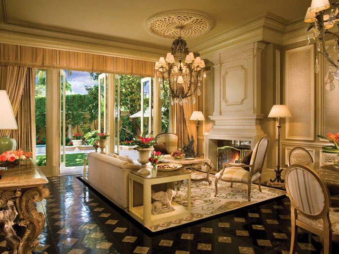 Mirage villas architectural living room