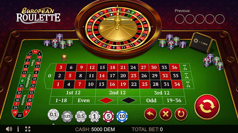 Get familiar with the roulette table