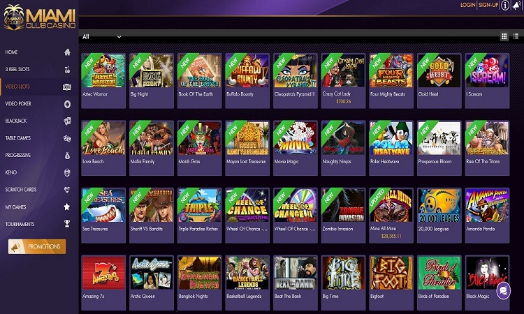 Lobby with slot machines