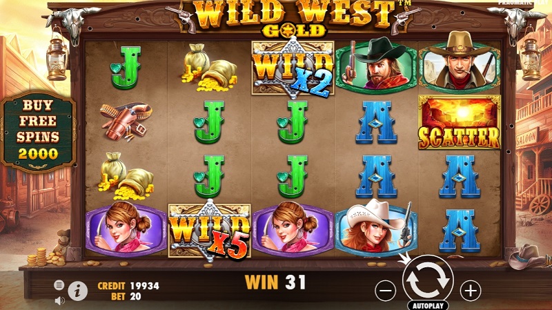 The Wild West Gold slot machine