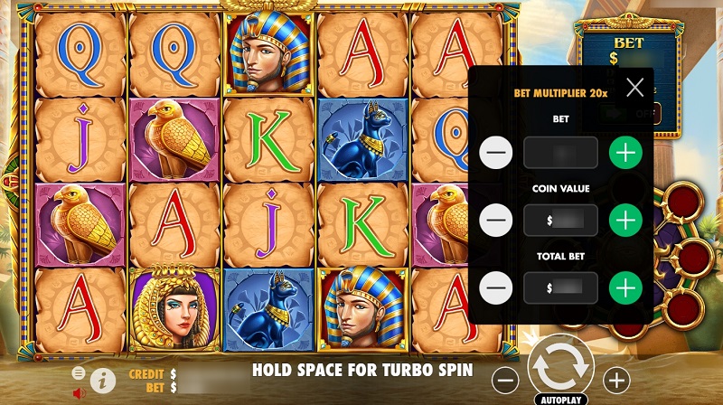 Slot machine control panel