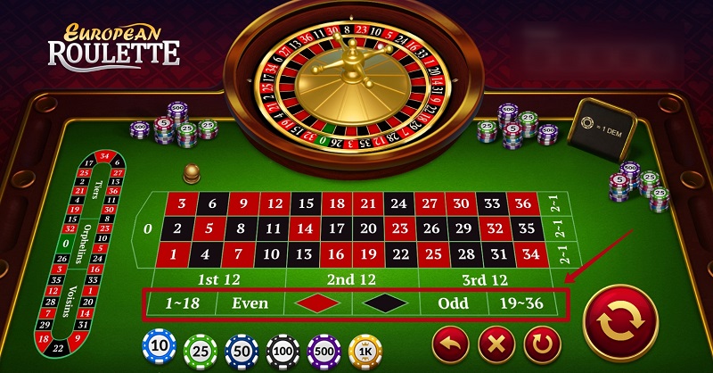 Roulette outside bets