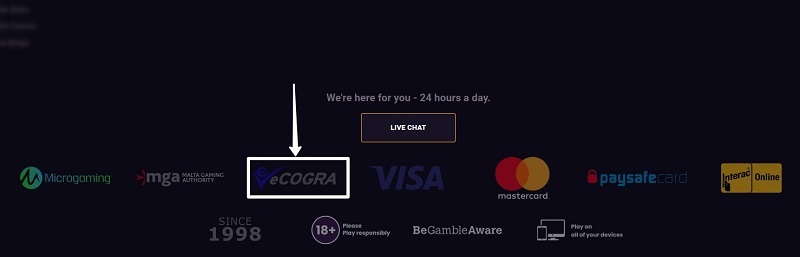 Casino random number generator