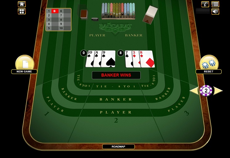 Baccarat table