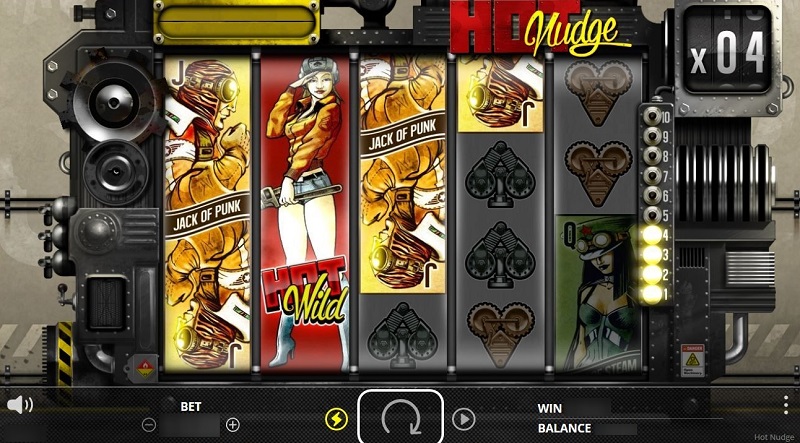 Slot with moving reels