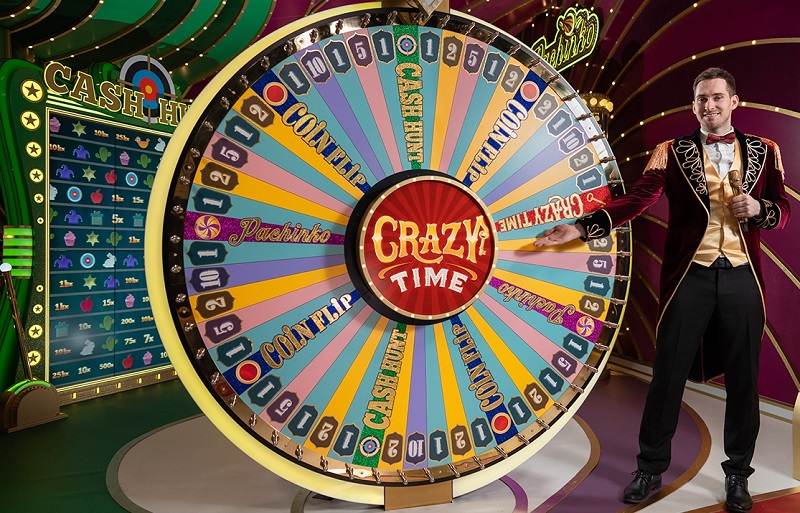 Crazy Time game show at the casino