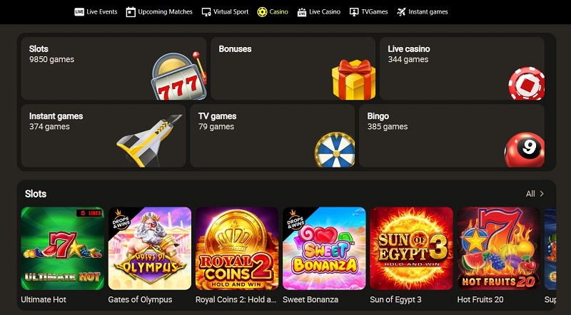 Catalog of slot machines