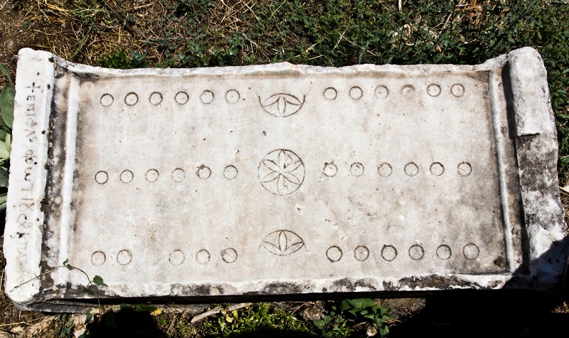 Ludus Duodecim Scriptorum gaming board from ancient Rome
