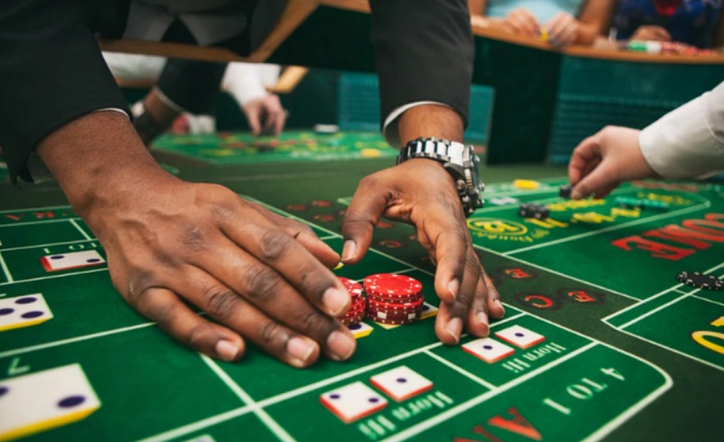 Placing bets in roulette
