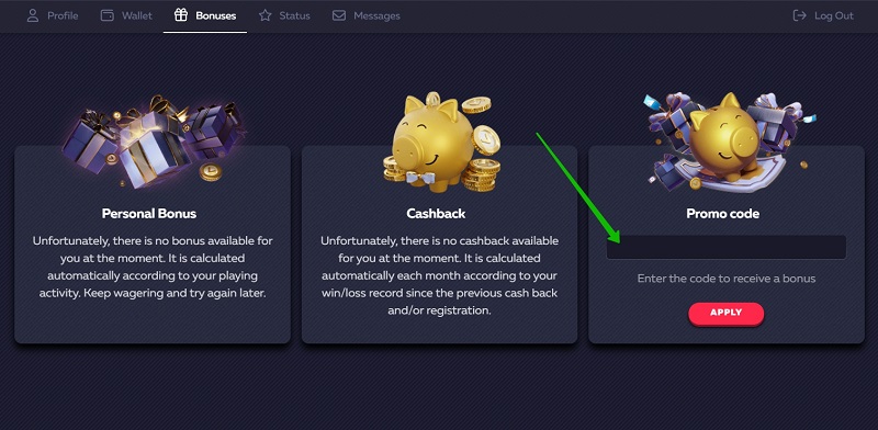 Promo codes for no deposit bonuses at casinos