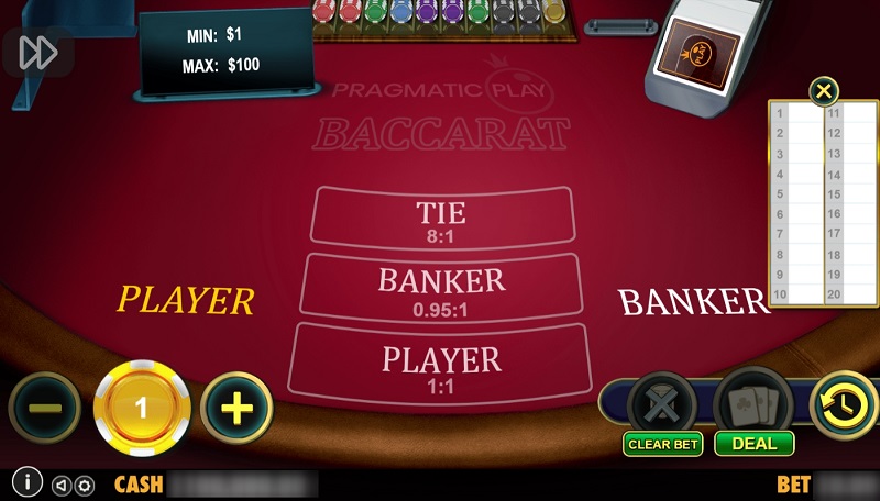 Baccarat Betting Options