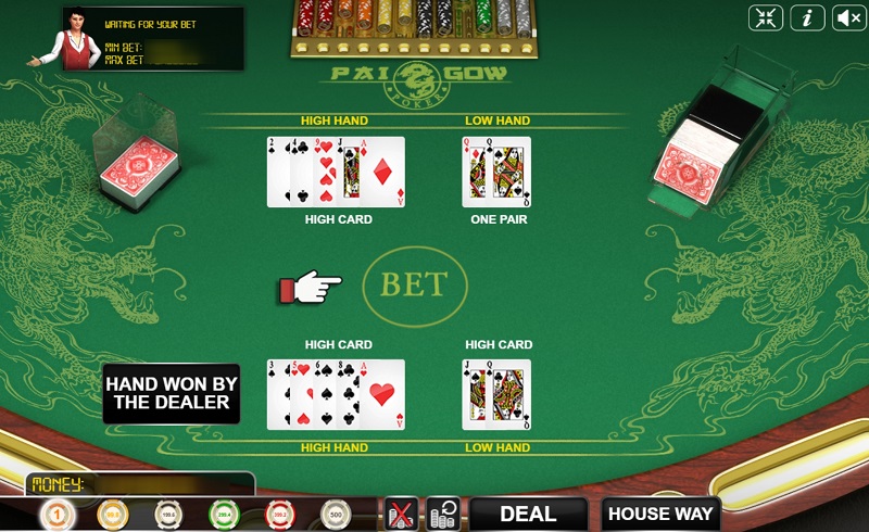 Comparison of combinations in Pai Gow Poker