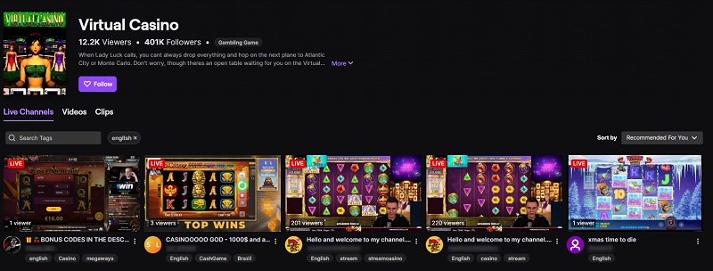 Live Casino Streaming