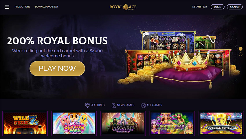 Colorful banner on the main page